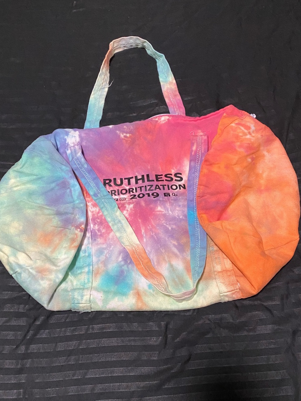 Custom Tie-Dye Duffle Bag